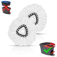 2 Pcs Spin Mop Scrub Brush Head Compatible with Vileda EasyWring 1-Tank System,Ocedar Mop Scrub Brush Floor Cleaning for Bathroom, Kitchen, Tub and Tile, NOT Fit RinseClean