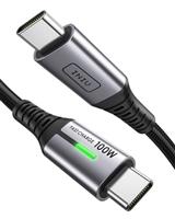 INIU USB C to USB C Charger Cable, [Black, 1m] 100W PD3.0 Type C Cable Fast Charging, Phone Charger USB-C Data Lead for MacBook Pro iPad Air 15 Samsung S23 S22 S21 Ultra Pixel 7 6 Switch