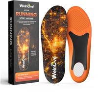 Running Sport Insoles for Men Women - Shock Absorption Athletic Insoles to Reduce Muscle Fatigue,Enhance Performance,Prevent Injuries - Comfort Insoles for Sneakers Running Shoes - Low Arch Support