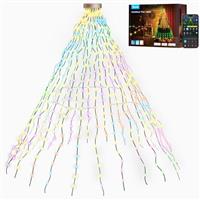 Govee Christmas Tree Lights, Smart 480 LEDs RGBIC Christmas Lights, 2M*24 Strips Smart String Lights Indoor, IP65 Waterproof, Music Sync, Voice Control, 60+ Scene Modes for Holiday Decor, Green Wire