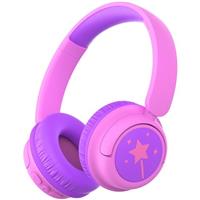 iClever BTH22 Kids Headphones Wireless, 60H Play Time, 74/85 dBA Safe Volume, Bluetooth 5.4, Over Ear Kids Bluetooth Headphones with Mic AUX Cord for iPad/Tablet/Trave/School