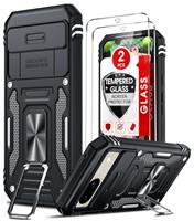LeYi for Samsung Galaxy A25 5G Case with 2 Tempered Glass Sc
