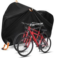 Toptrek Bike Cover - Outdoor Waterproof Bicycle Cover with Lock Holes, Anti Rain UV Protection, Fits Mountain, Road & E-bikes