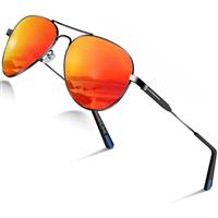 DADA-PRO Sunglasses Mens Polarised Sunglasses Womens Pilot Sun glasses Black Designer UV Protection Mirrored Reflective Dark Shades for Driving Hiking Running