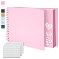 The Stories of Us Scrapbook Photo Album Hard Craft Paper Memory Book for Wedding, Birthday