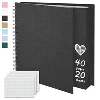 The Stories of Us Scrapbook Photo Album Hard Craft Paper Memory Book for Wedding, Birthday