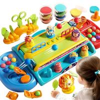 Crelloci Hair Salon Play Color Dough Set, Barber Shop Haircu