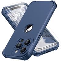 ORETECH for iPhone 14 Case 6.1 inch, with [2 Pack Screen Protector] [Camera Lens Guard] [15FT Military Grade Drop Test] 360 Shockproof Slim Fit Design Rubber Bumper Phone Cover