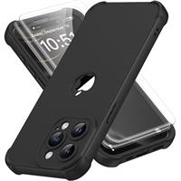 ORETECH 4 in 1 Case for iPhone 14 Case, with [2 x Tempered Glass Screen Protector] [Camera Protection] [Military Grade Protective] Thin Slim Fit Rubber Bumper iPhone 14 Phone Case Cover