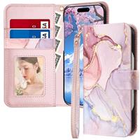 Fingic for iPhone 16 Case Wallet, [ with 3 Card Holder ] Mar