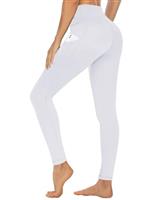CAMPSNAIL Leggings for Women UK with Pockets High Waisted Ladies Black Sport Stretchy Gym Trousers Running Soft Tummy Control Yoga Pants Workout Hiking