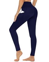 CAMPSNAIL Leggings for Women UK with Pockets High Waisted Ladies Black Sport Stretchy Gym Trousers Running Soft Tummy Control Yoga Pants Workout Hiking