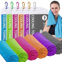 WIURGOHA Cooling Towels for Neck and Face,Microfiber Cooling Gym Towels,Soft Chilly Cooling Neck Towels Rags Cooling Neck Wraps Sweat Towel for Sports,Gym,Yoga,Workout,Running,Camping(40"x12")