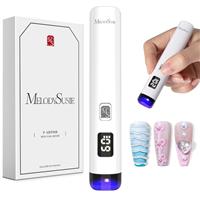 Melodysusie Handheld UV Light for Gel Nails, ART01R Cordless Gel X Nail Lamp Rechargeable