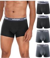 wirarpa Men's Underwear Trunks Micro Modal Boxer Shorts Soft Comfortable Underpants for Men 4 Pack