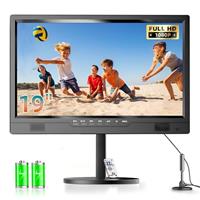 Desobry Portable TV 19 inch 1080P Rechargeable Battery TV