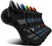 BULLIANT Mens Socks, Athletic Ankle Socks No Show For Men Running with Full Cushioned Sole