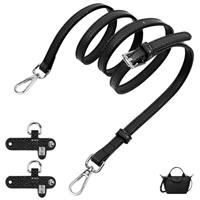 Aucuu Leather Strap for Longchamp Bags, Mini Bag Strap for Longchamp, Handbags Straps, Leather Handbag Strap, Punch-Free Adjustable Buckle Design Suit for longchamp mini bag