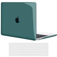 TECOOL Case compatible with MacBook Air/Pro, Plastic Snap On Hard Shell Cover & UK EU Keyboard Protector
