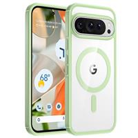 TAURI for Google Pixel 9 Case/Pixel 9 Pro Case, Compatible with Magsafe, Military-Grade Protection, Yellowing Resistant, Scratch-Resistant Back, Shockproof Slim Phone Case for Pixel 9/9 Pro, Green
