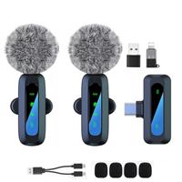 Mini Wireless Lavalier Microphone for Android and iPhone, iOS Devices - Noise Reduction Lapel Mic for Recording, Clip on Mic, for Video Recording, Tiktok, Youtube, Vlog Podcast Content Creator