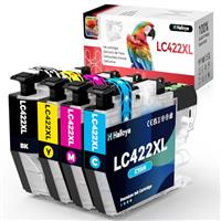 Halloya LC422XL LC422 for Brother LC-422XL Ink Cartridges Replacement for Brother LC422 Ink Cartridges LC-422XLVAL Compatible with MFC-J5340DW MFC-J5740DW MFC-J6940 MFC-J6540DW (4 Pack)