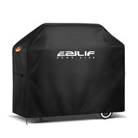 Ezilif BBQ Cover, Waterproof Barbecue Covers, Oxford Heavy Duty Large BBQ Cover with Reflective Strips, Rip-Proof, UV & Waterproof Outdoor Gas BBQ Cover for Weber, Brinkmann, Char Broil