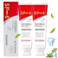 SP-6 Ultra Whitening Toothpaste,Sp-6 Toothpaste Probiotics,Sp6 Tooth Whitening,Fresh Breath,Deep Cleaning,Oral Care for Healthier Teeth,120g*2