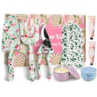 Gardening Gifts For Women, Garden Tools Set Floral Print Fork Trowel Set, Birthday Gift For Women Friends Mum, Gifts for Mothers Day Christmas, With Candles, Hand Creams, Gloves