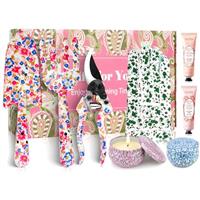 Gardening Gifts For Women, Garden Tools Set Floral Print Fork Trowel Set, Candles Gloves,3Hand Cream, Birthday Gift for 50Th 60Th 70Th Mum, Retirement, Mothers Day, Christmas