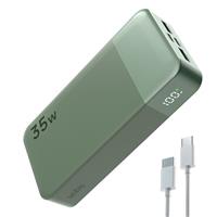 NOBIS Power Bank, 35W 20000mAh Portable Charger, USB C Fast Charging, 4 Ports External Battery Pack with LED Digital Display, Compatible with Laptop, Phone 15 14 13 Pro S23 S22