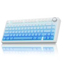 AULA F75 75% Wireless Mechanical Keyboard,2.4Ghz/Type-C/BT5.0 Gaming Keyboards,Advanced Structure,Side Engraved,RGB Backlight,Hot Swappable Custom Keyboard for PC/Mac