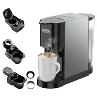 Espresso 4in1 Coffee Machine for Nespresso Original/Dolce Gusto/Ground Capsule and ESE Coffee Pods,19 Bar Automatic Coffee Machines (AC-513K)