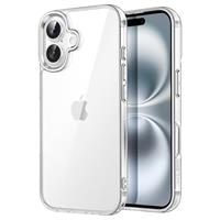 JETech Case for iPhone 16 6.1-Inch, Non-Yellowing Shockproof Phone Bumper Cover, Anti-Scratch Clear Back