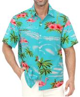 Gavliuu Hawaiian Shirt for Men - Men's Hawaiian Button Down Shirts Floral Shirts Printed Casual Short Sleeves