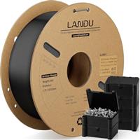 LANDU PLA Filament 1.75mm 1KG 3D Printer Filament 3D Printing Materials PLA Dimensional Accuracy +/- 0.02mm 2.2lbs Cardboard Spool for Most FDM 3D Printers