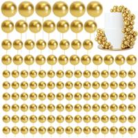 Morcheiong 114 Pcs Cake Balls Decorations - Balloon Cake Topper & Insert Foam Balls Cake Picks for Decorations & Parties