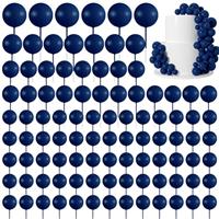 Morcheiong 114 Pcs Cake Balls Decorations - Balloon Cake Topper & Insert Foam Balls Cake Picks for Decorations & Parties