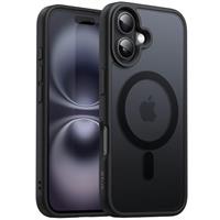 JETech Magnetic Case for iPhone 16 6.1-Inch Compatible with MagSafe, Translucent Matte Back Slim Shockproof Phone Cover