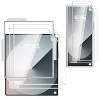 Vizvera for Samsung Galaxy Fold 5 Screen Protector [Not Glass] Accessories Flexible EPU Film and Tempered Glass Camera Lens Screen Protector HD Clear Full Coverage Bubble Free