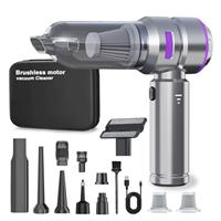 Lyiazsoy Car Vacuum Cleaner,22000PA High Power Mini Vacuum Cleaner,Rechargeable Handheld Vacuum,Portable Cordless Compressed Air Duster Air Blower for Car Home
