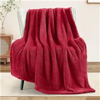 Exclusivo Mezcla Soft Fleece Throw Blanket for Couch, Super Soft Velvet Plush Bed Blanket, Fuzzy Cozy and Warm Blankets for Winter