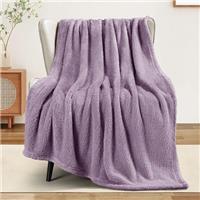 Exclusivo Mezcla Soft Fleece Throw Blanket for Couch, Super Soft Velvet Plush Bed Blanket, Fuzzy Cozy and Warm Blankets for Winter