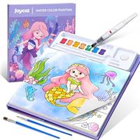 JoyCat Paint with Water Coloring Books for Toddlers, Watercolor Painting Sets for Kids Ages 3-5, 4-8, Unicorn Arts and Crafts Birthday Presents for Boys Girls
