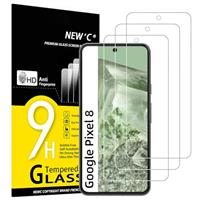 NEW'C 3 Pack Designed for Google Pixel 6 Screen Protector Tempered Glass,Case Friendly Scratch-proof, Bubble Free, Ultra Resistant