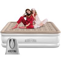 Airefina Inflatable Mattress,Blow up Bed with Built-in Electric Pump,Poratable airbed for guest home camping