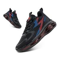Hitmars Mens Running Shoes Trainers Sneakers Gym Shoes Sports Shoes Cushioned Wide Running Shoes Fashion Low Top Sneakers Mesh Black 6.5-12 UK