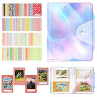 Flintronic Photo Albums, Scrapbook Memory Book, Mini Film Album for Polaroid Zink Photo Paper/Fujifilm Instax Mini Film/Kodak Zink Photo Paper/HP Sprocket Photo Paper