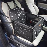 GoBuyer Waterproof Pet Dog Car Seat Booster Carrier with Seat Belt Harness Restraint for Puppy Cat Travel