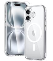 FNTCASE for Plus Case: Plus Phone Clear Case Magnetic Military Grade Drop Protection Anti Yellowing Cell Phone Cover